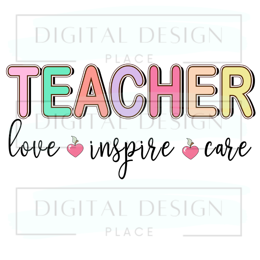 Teacher, Love Inspire Care BTSB30