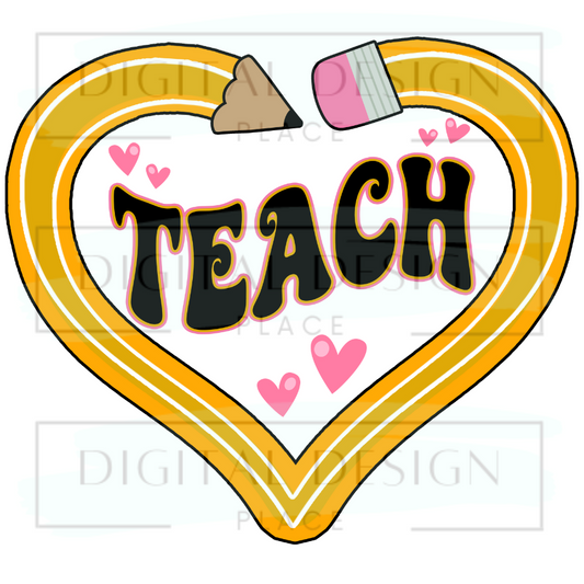 Teach Pencil Heart BTSB34
