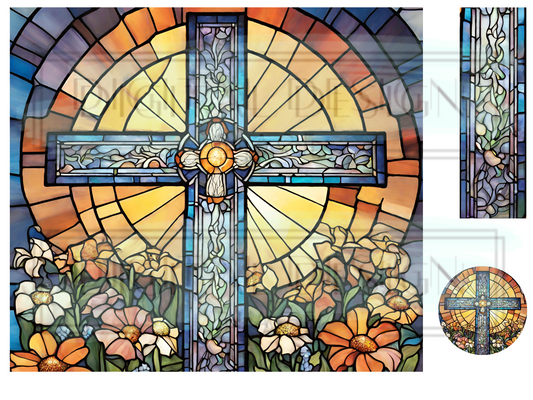 Stained Glass Cross WrB239