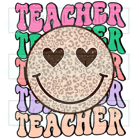 Teacher Stacked Smiley BTSB41