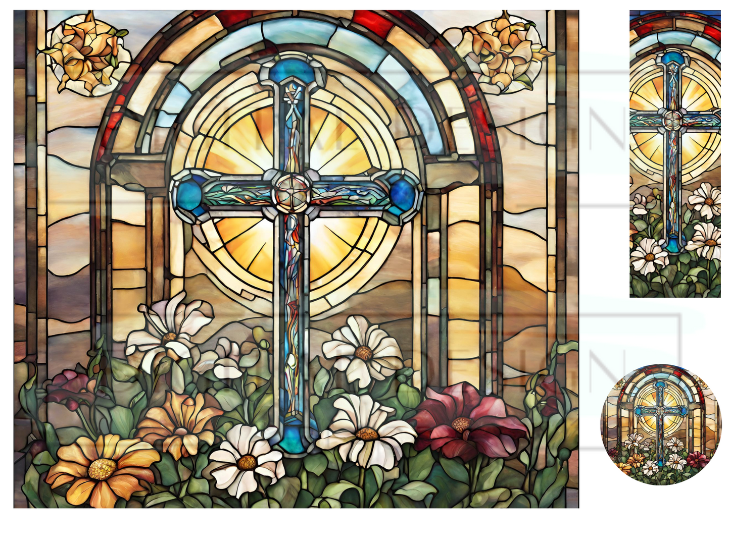 Stained Glass Cross WrB242