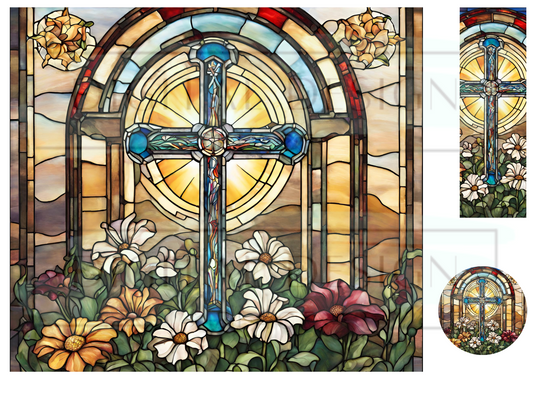 Stained Glass Cross WrB242