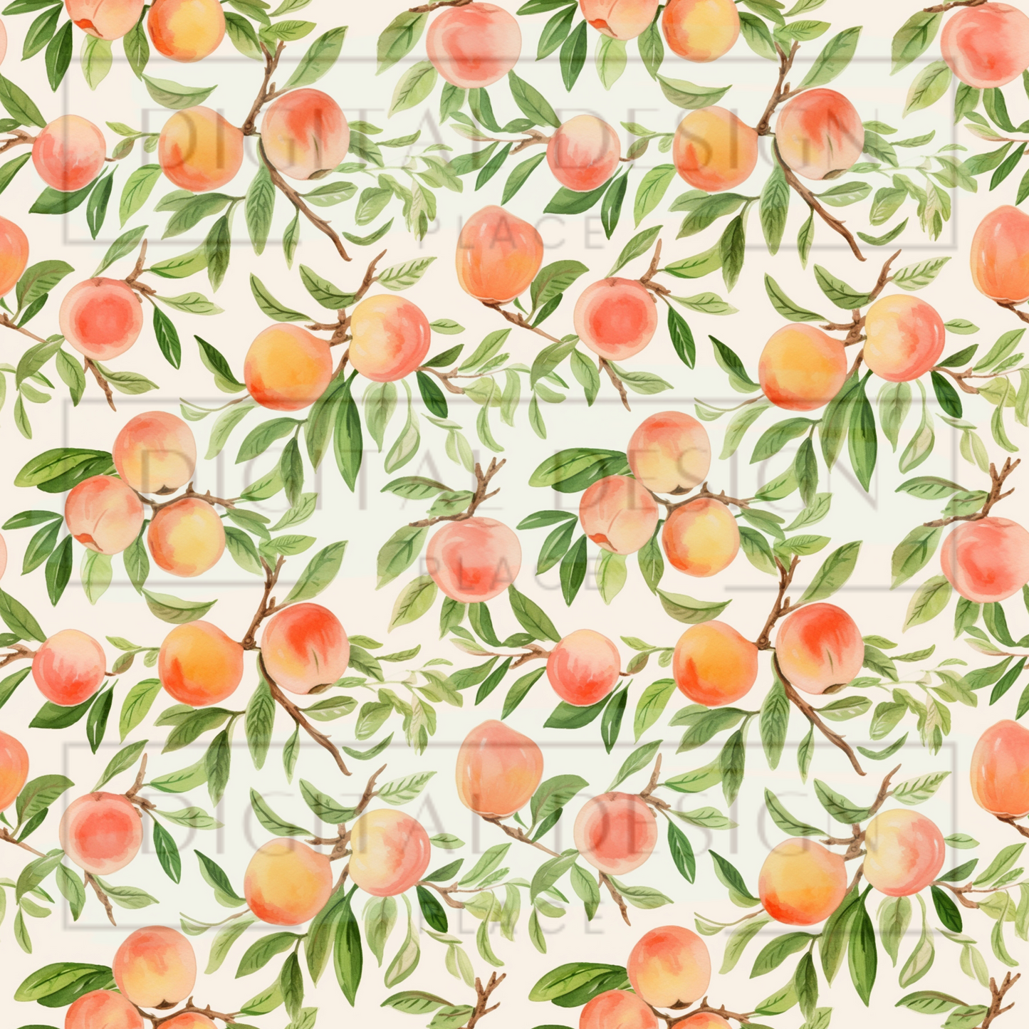 Peach Blossom Small Print VinylV1290
