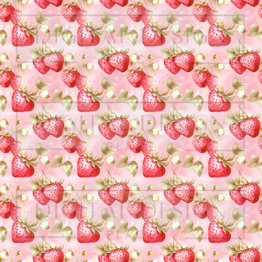 U-Pick Strawberry Patch Pink VinylV1205