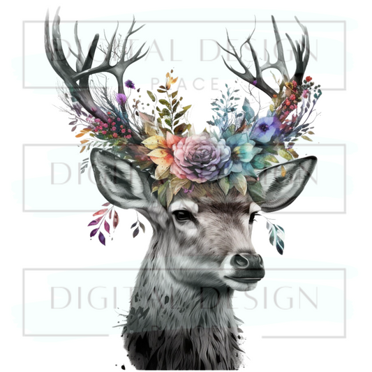 Floral Deer ANIA121