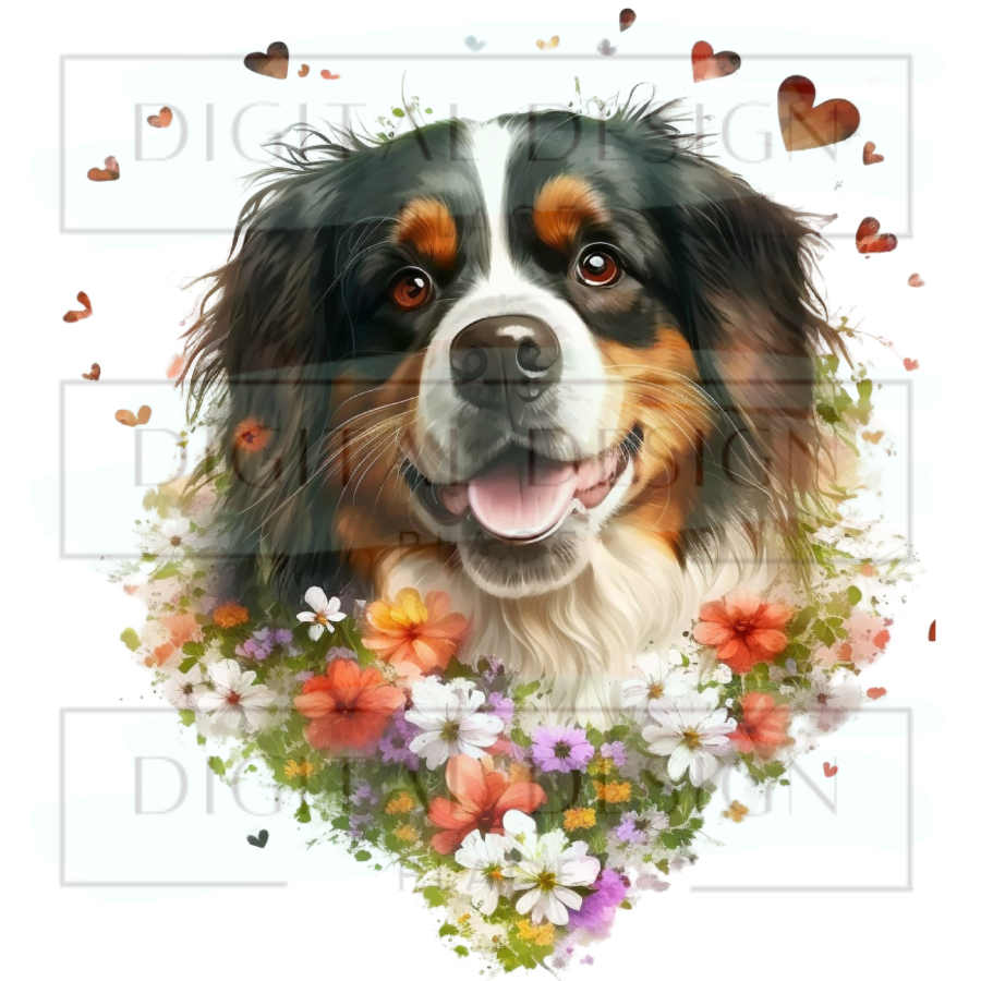 Floral Collie ANIA129