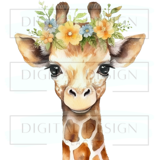 Floral Giraffe ANIA65