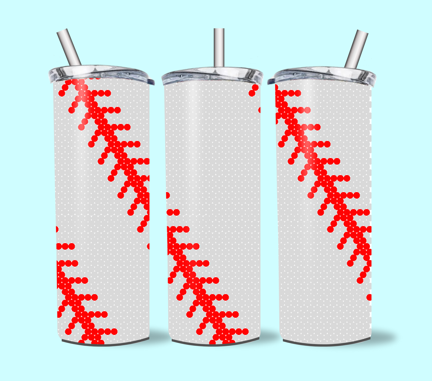 Baseball Rhinestone Template RTSTO12