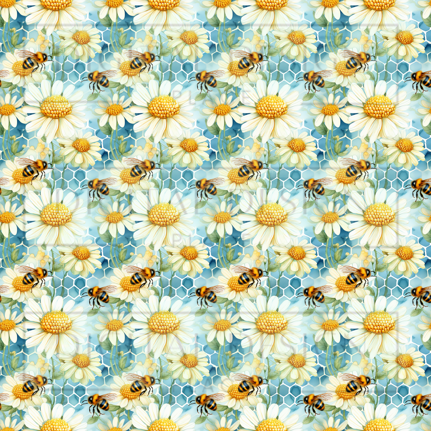 Daisy Blue Bees Pairing