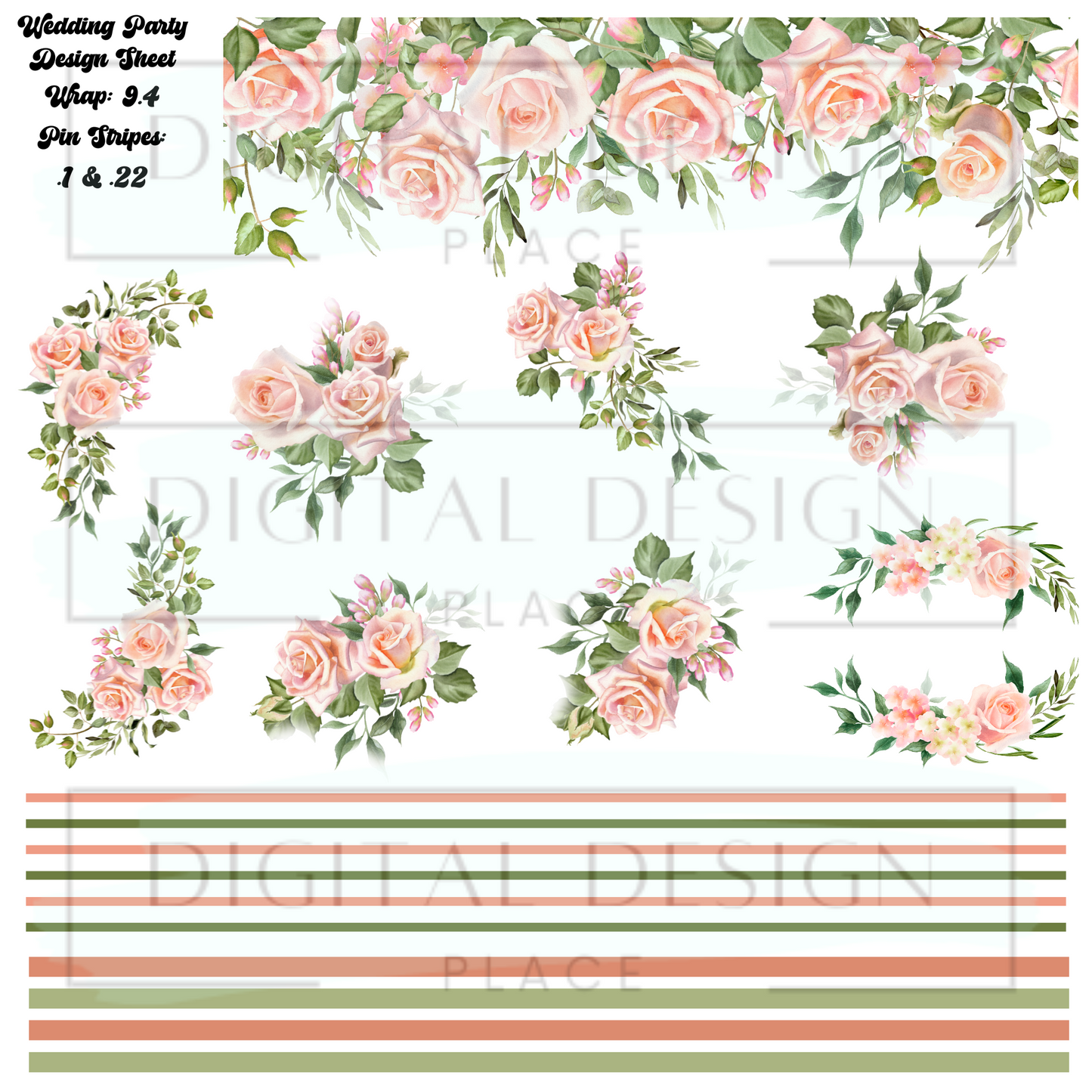 Wedding Party Design Sheet DS13