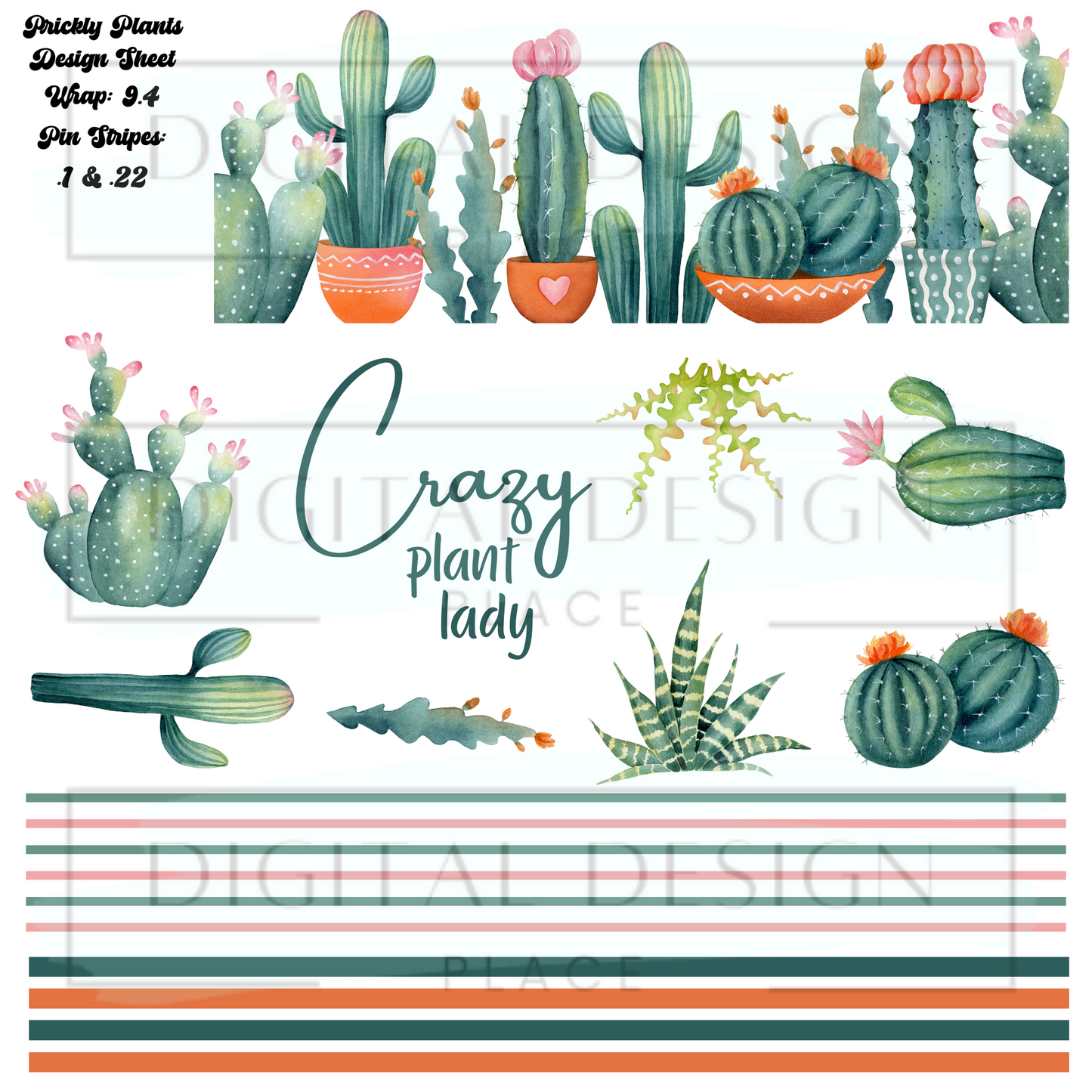 Prickly Plants Design Sheet DS15