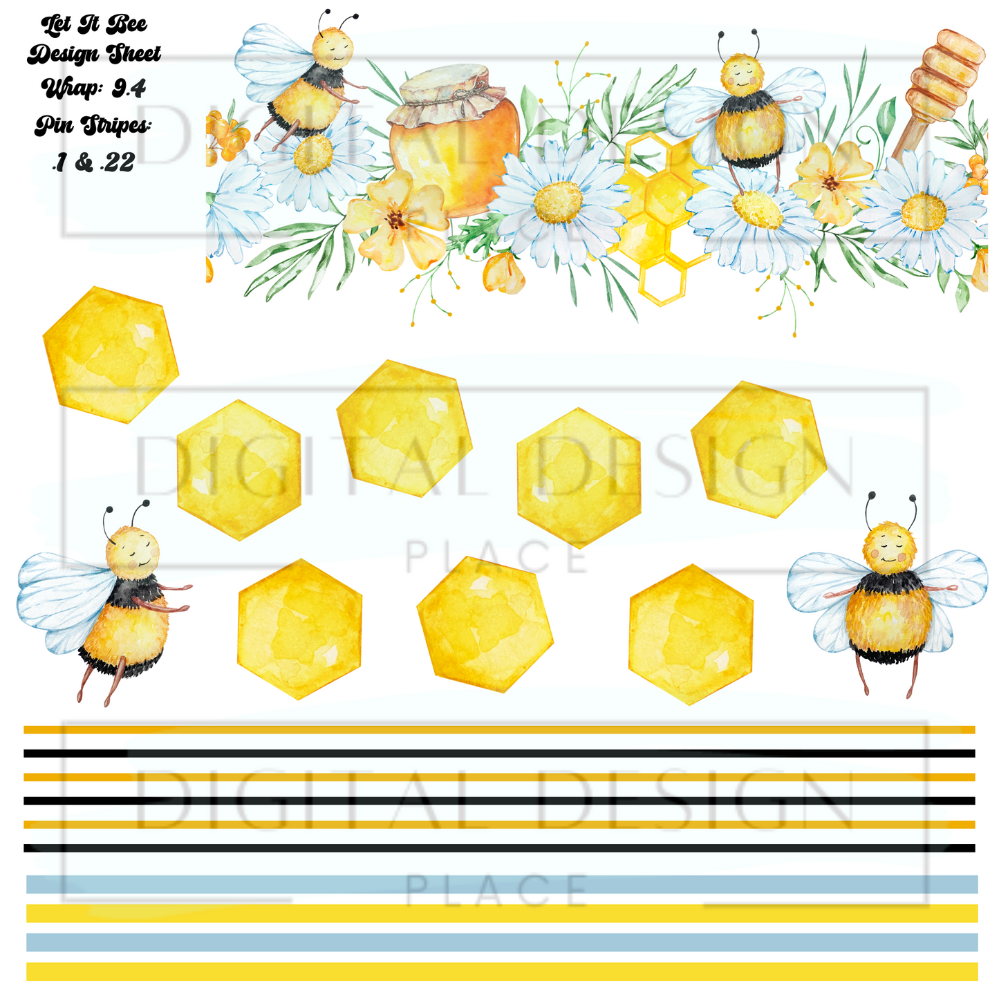 Let It Bee Design Sheet DS16