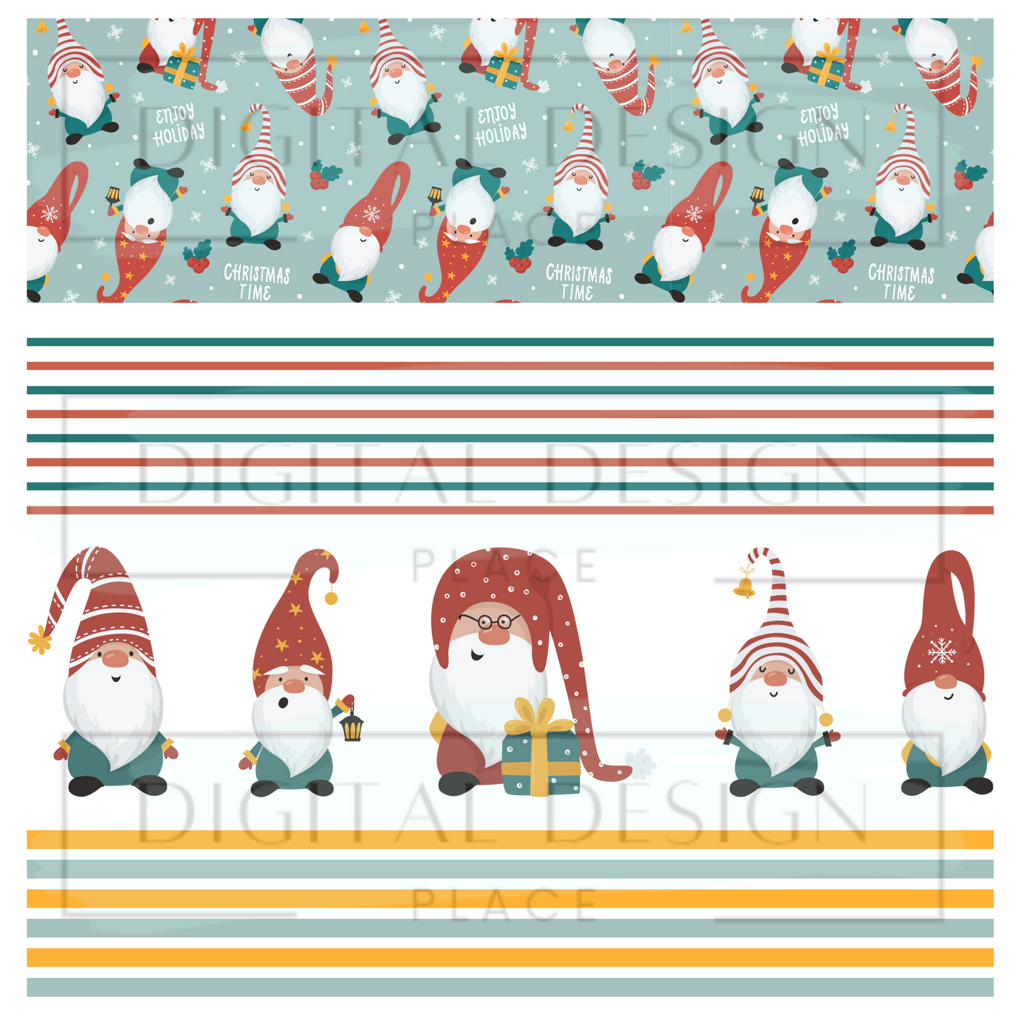 Christmas Gnomes Design Sheet DS28