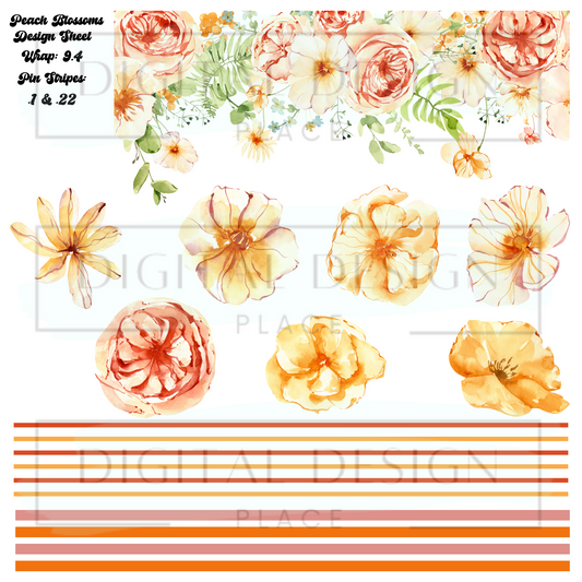 Peach Blossoms Design Sheet DS30