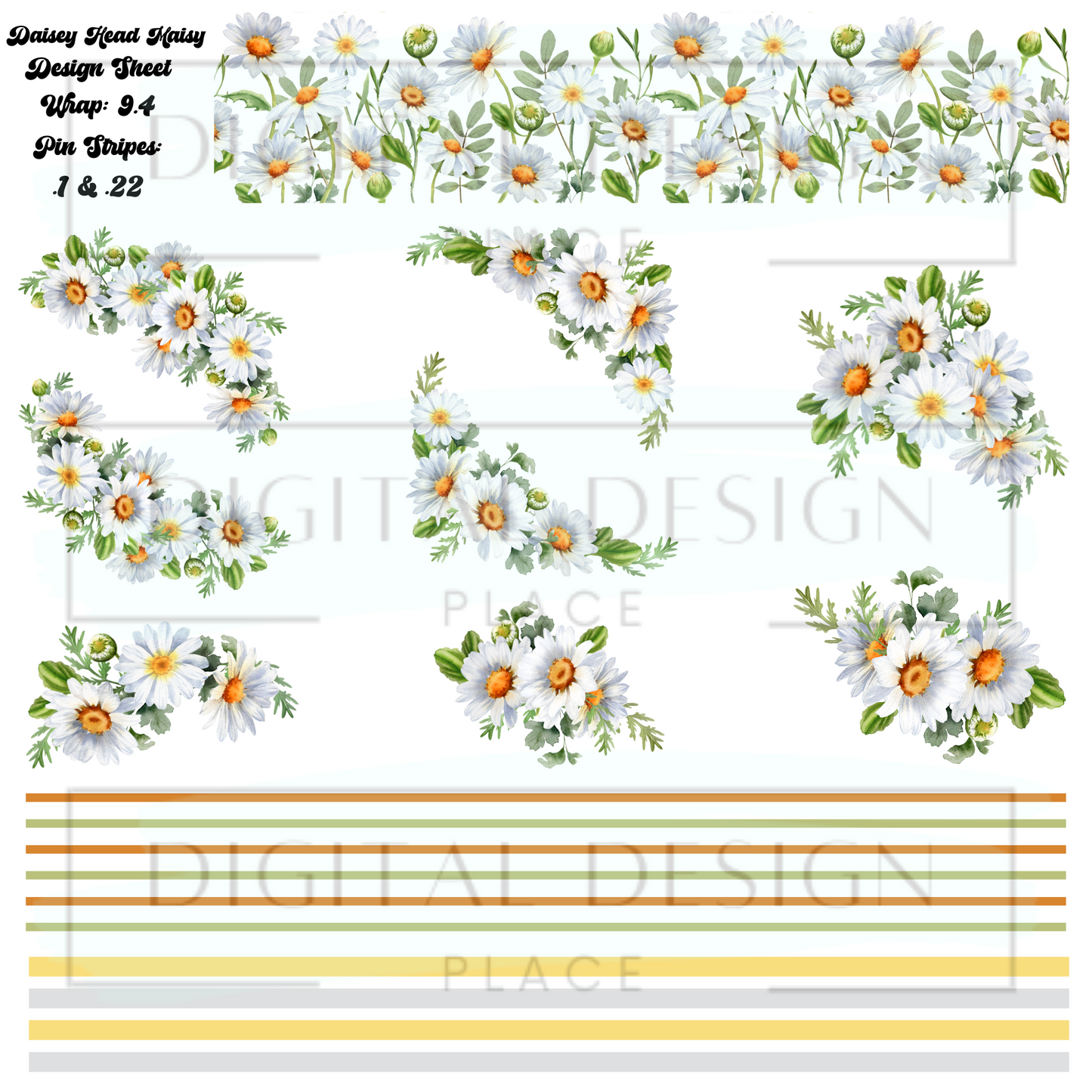 Daisy Head Maisy Design Sheet DS31