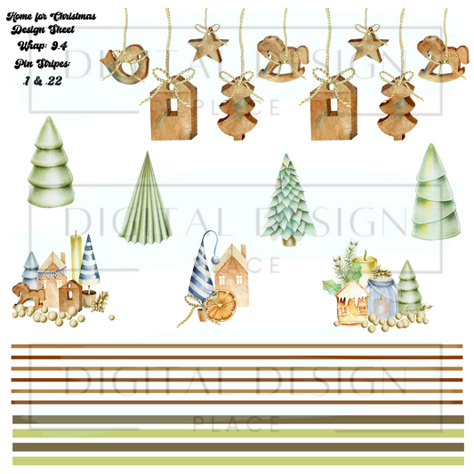 Home For Christmas Design Sheet DS35