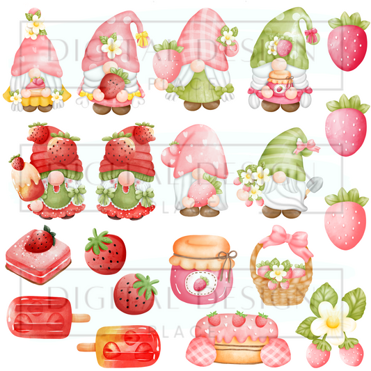 Strawberry Gnomes EleE107