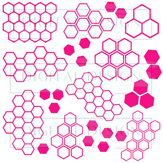 Pink Honeycomb EleE115