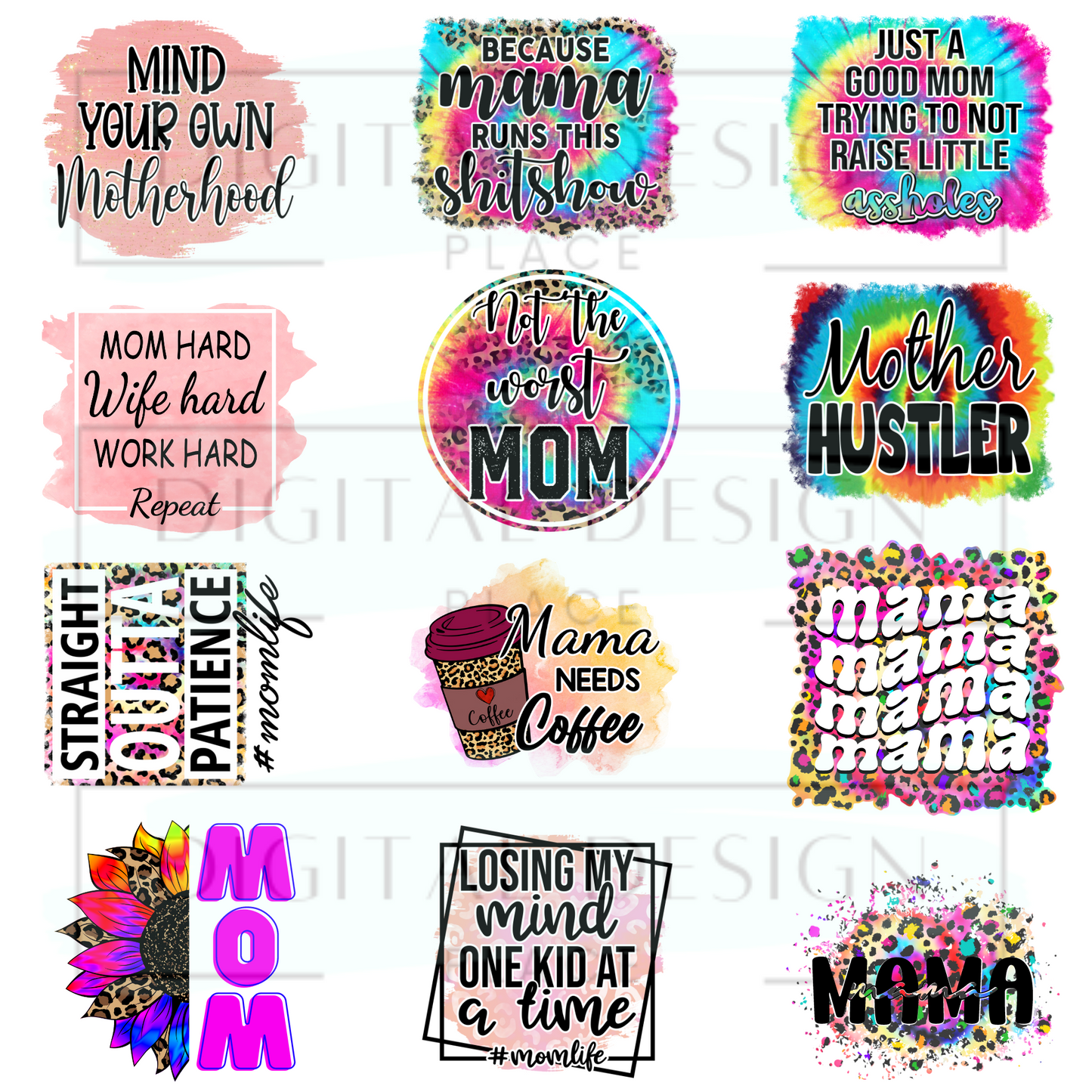 The Cool Mom Decal Sheet ELEE193