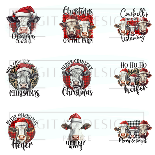 Country Christmas Decal Sheet ELEE240