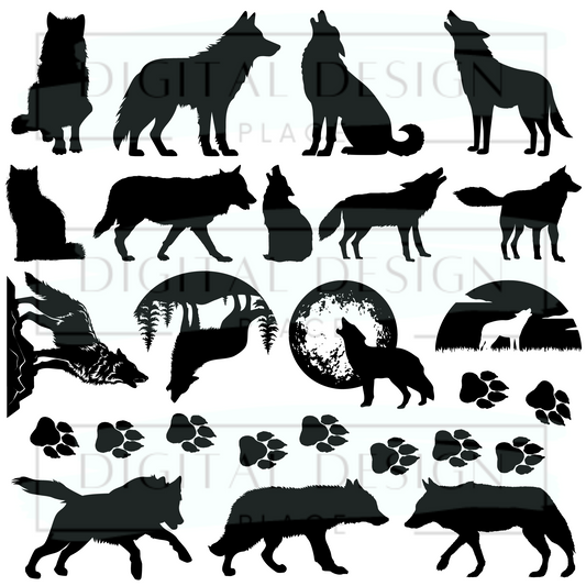 Wolf Silhouettes ELEE360
