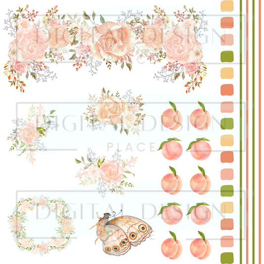 Peach Roses ELEE362