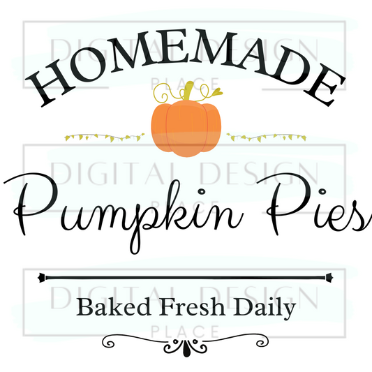 Homemade Pumpkin Pie FALLF10