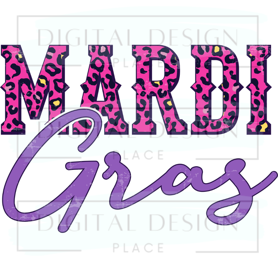 Pink and Purple Mardi Gras MarG7