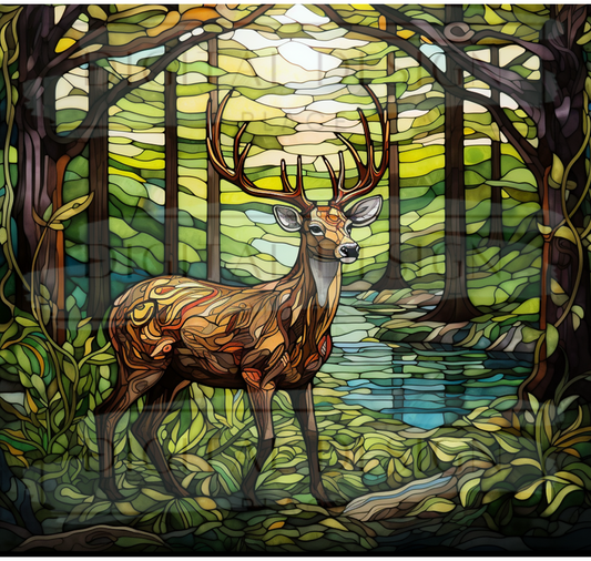 Stained Glass Buck TWRW61