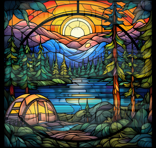 Stained Glass Camping TWRW86