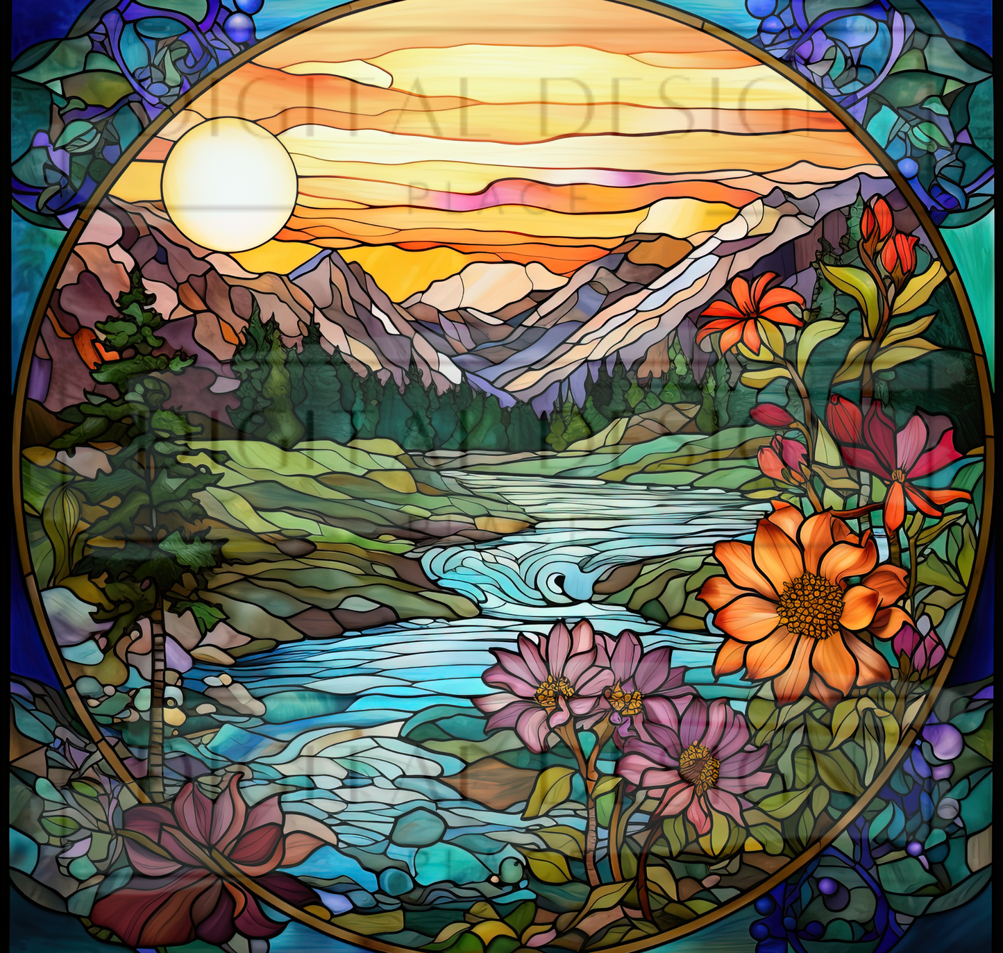 Stained Glass Meadows TWRW93