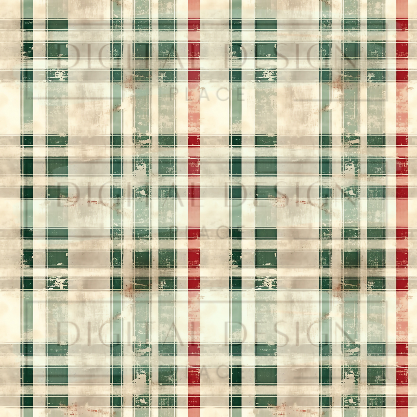 Rustic Christmas Plaid VinylV2093