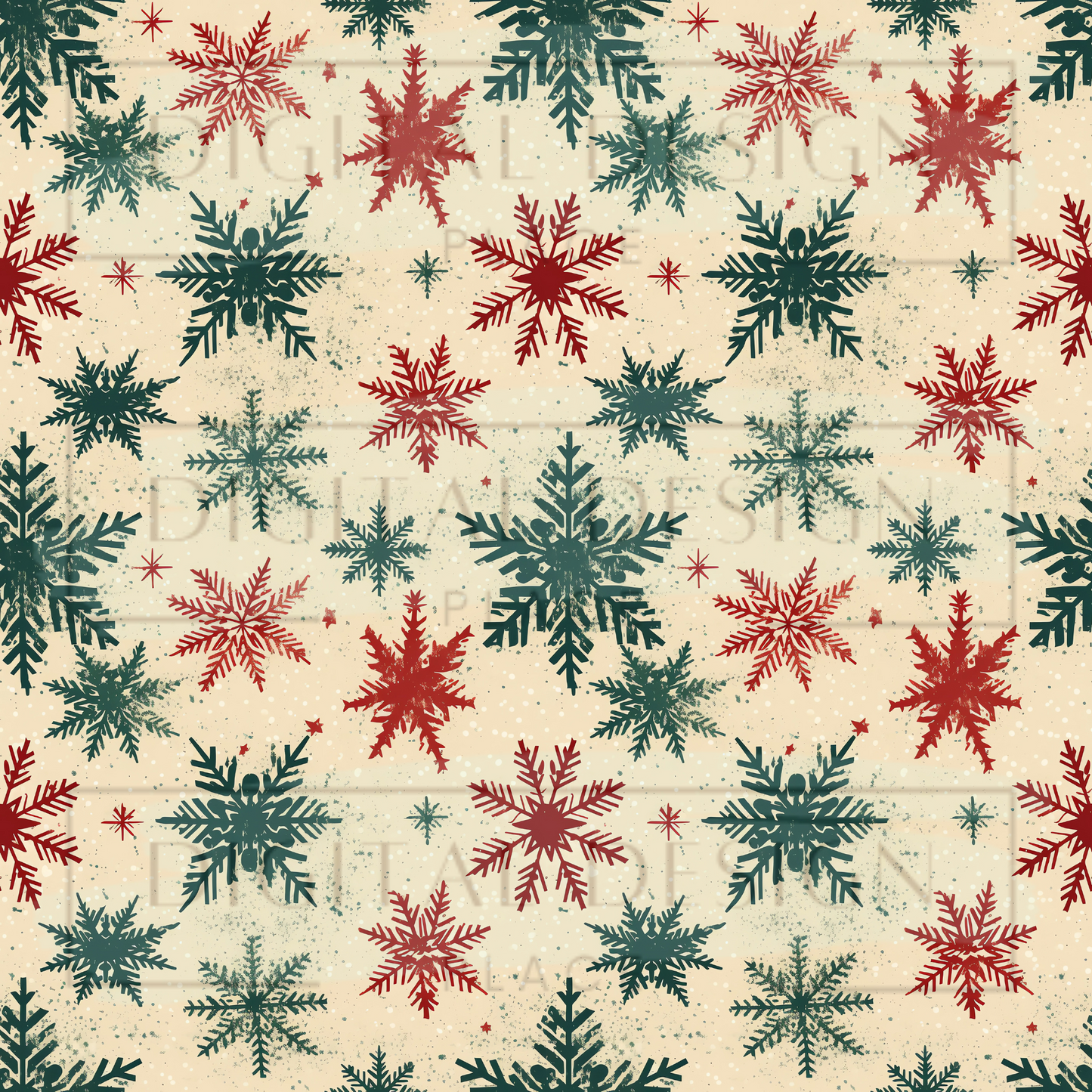 Christmas Rustic Snowflake VinylV2095