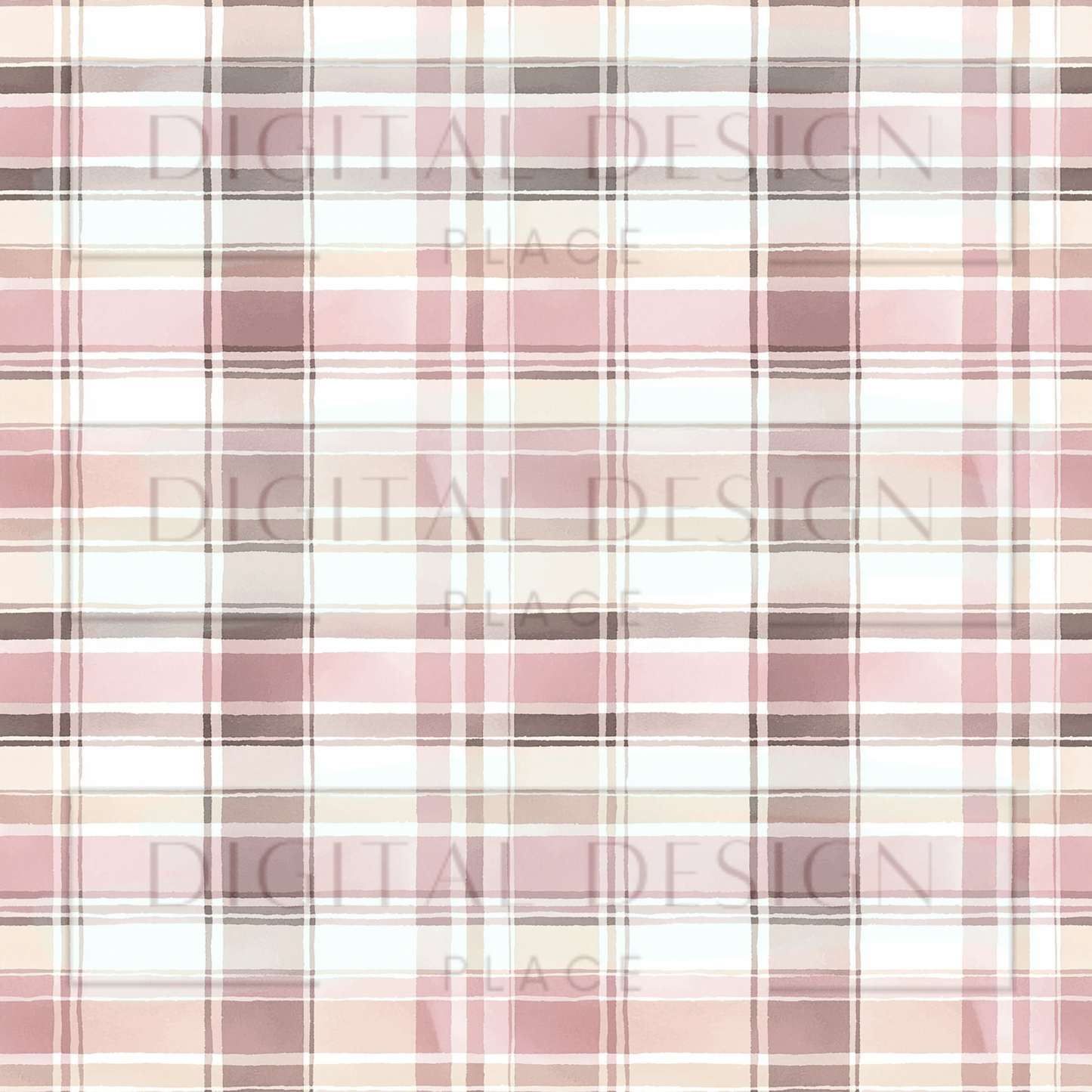 Pink Winter Plaid VinylV2112