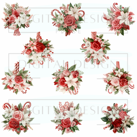 Candy Cane Bouquets ELEE276