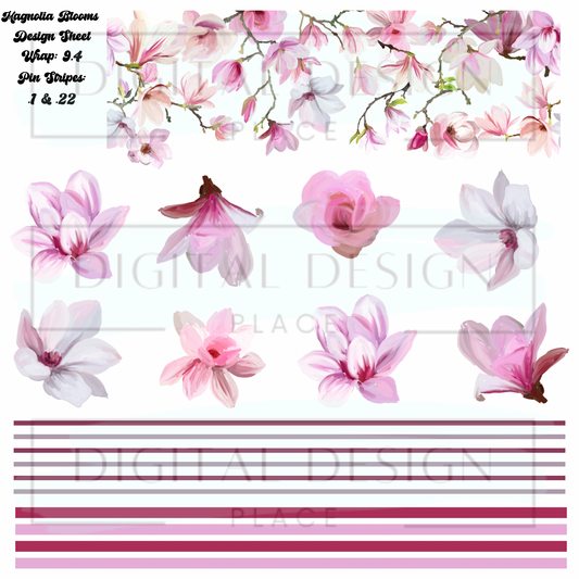 Magnolia Blooms Design Sheet DS43
