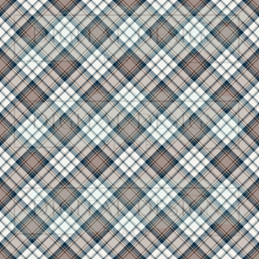 Navy Blush Plaid VinylV840