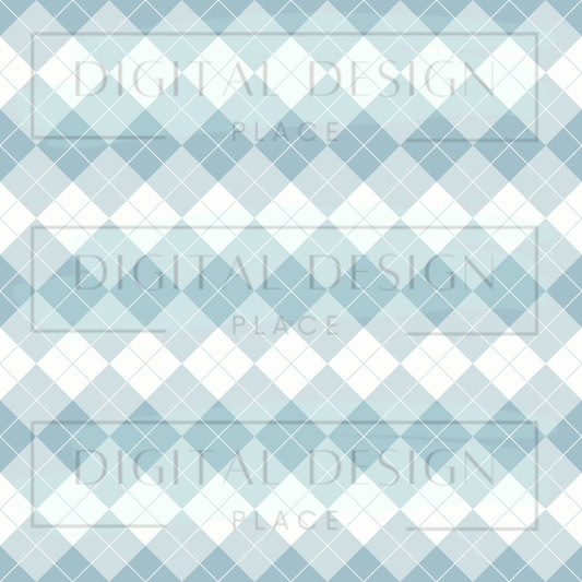 Blue Argyle VinylV841