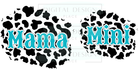 Mama/ Mini Cow Print MOMM33