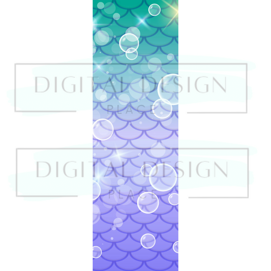 Teal/Purple Mermaid Scales PenP55