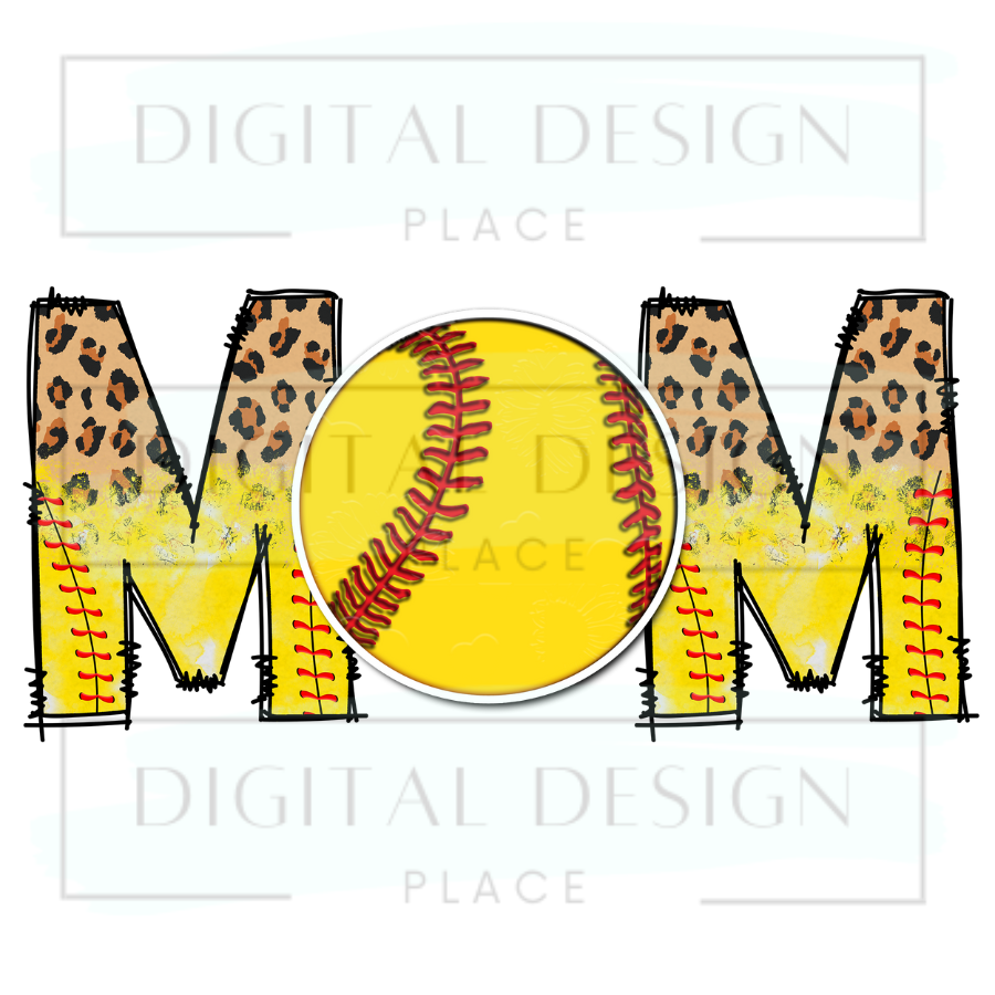 Softball Mom Cheetah SPOS47