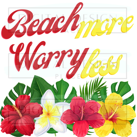 Beach More Worry Less SUMS60
