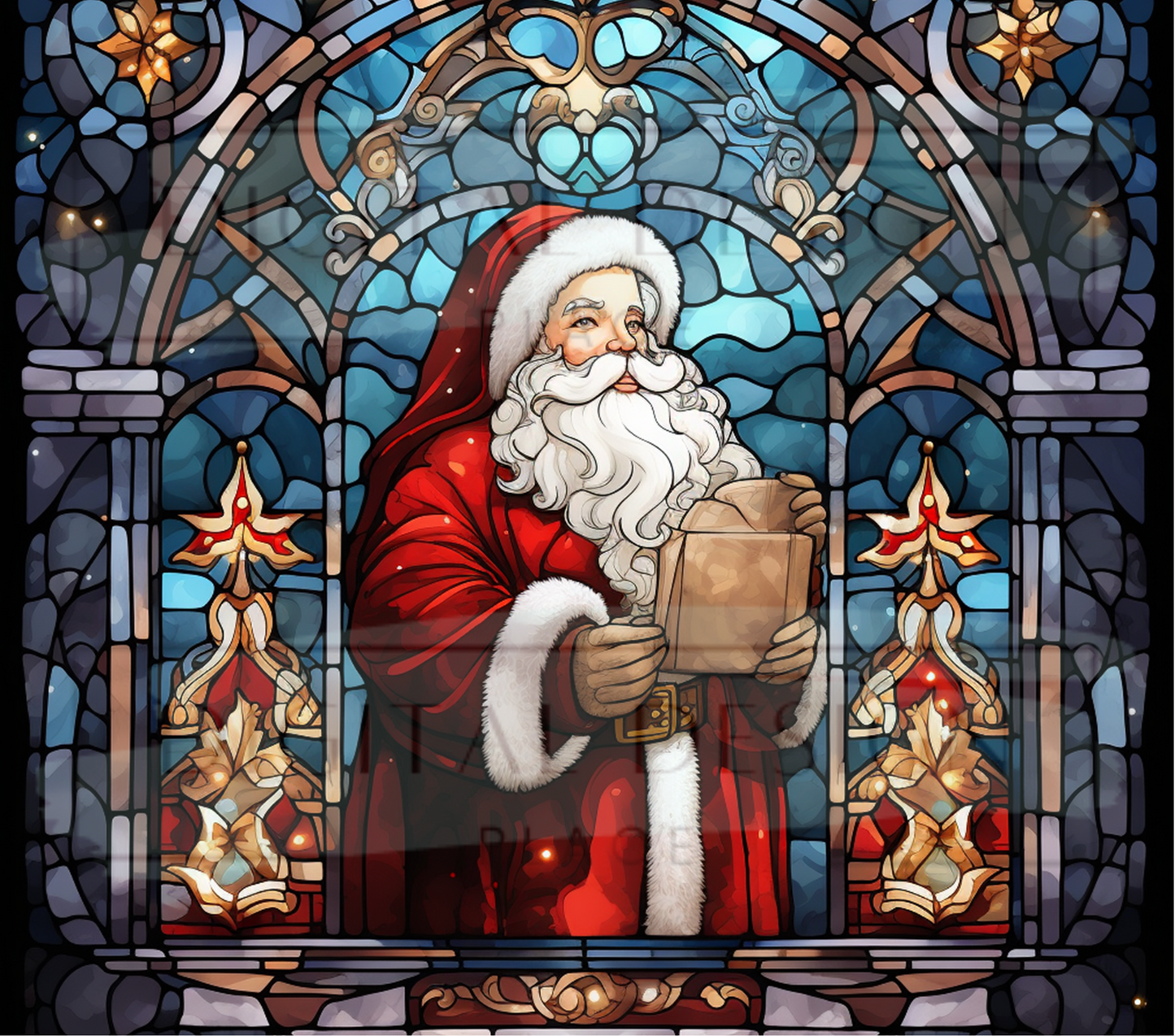 Stained Glass Santa TWYT11