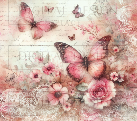 Pink Butterfly Floral TWYT120