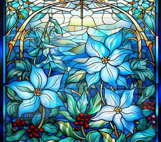 Stained Glass Winter Florals TWYT15