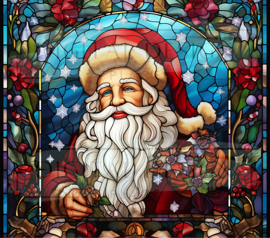 Stained Glass Santa TWYT23