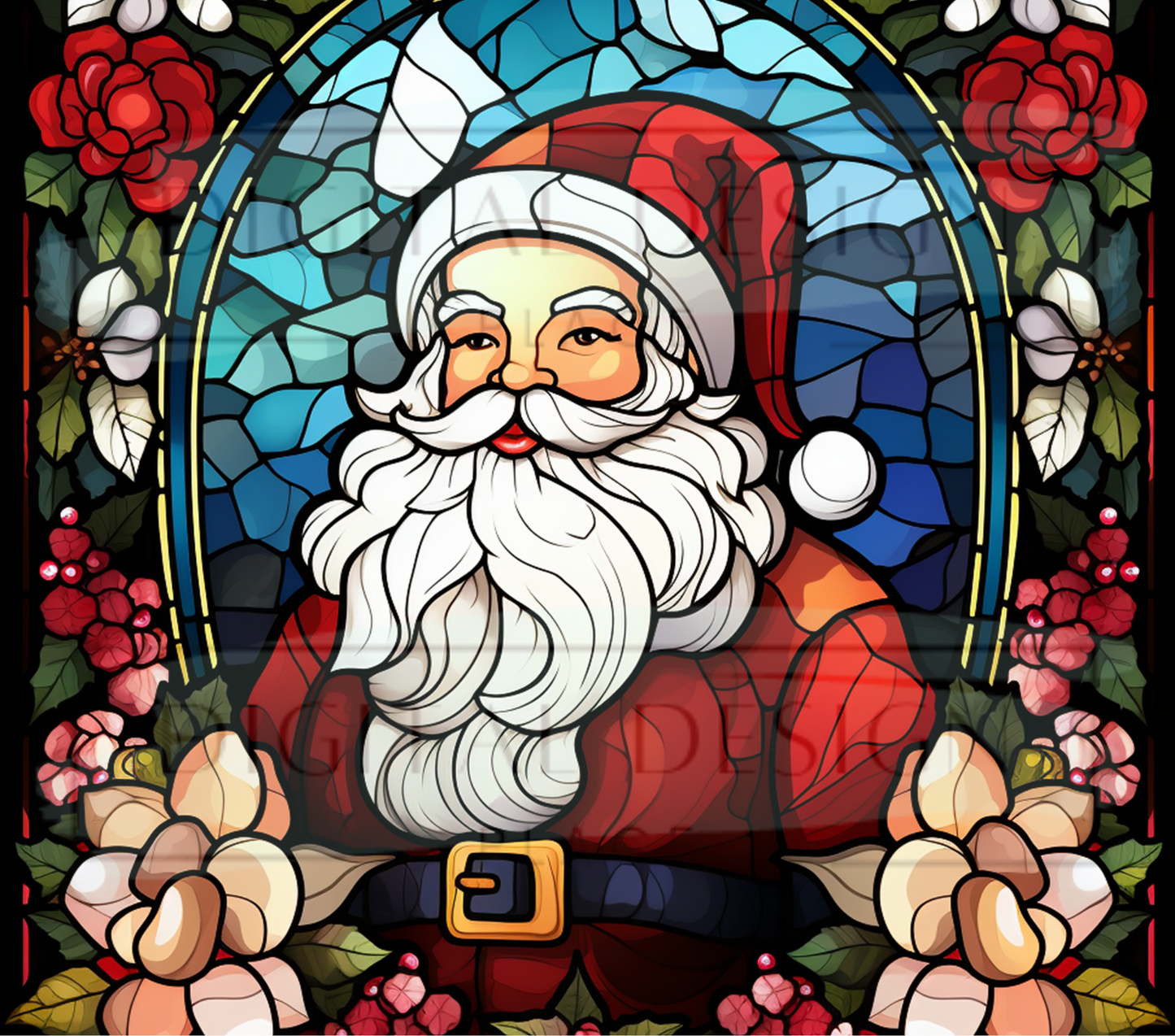 Stained Glass Santa TWYT24