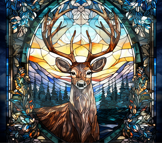 Stained Glass Deer TWYT3