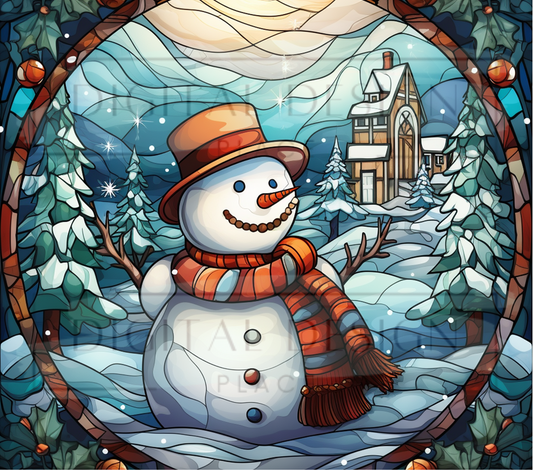 Stained Glass Snowman TWYT31