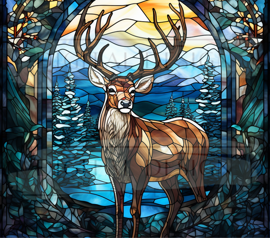 Stained Glass Deer TWYT5